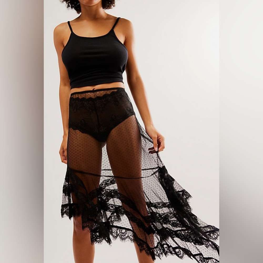 Free People Lack Slip Skirt